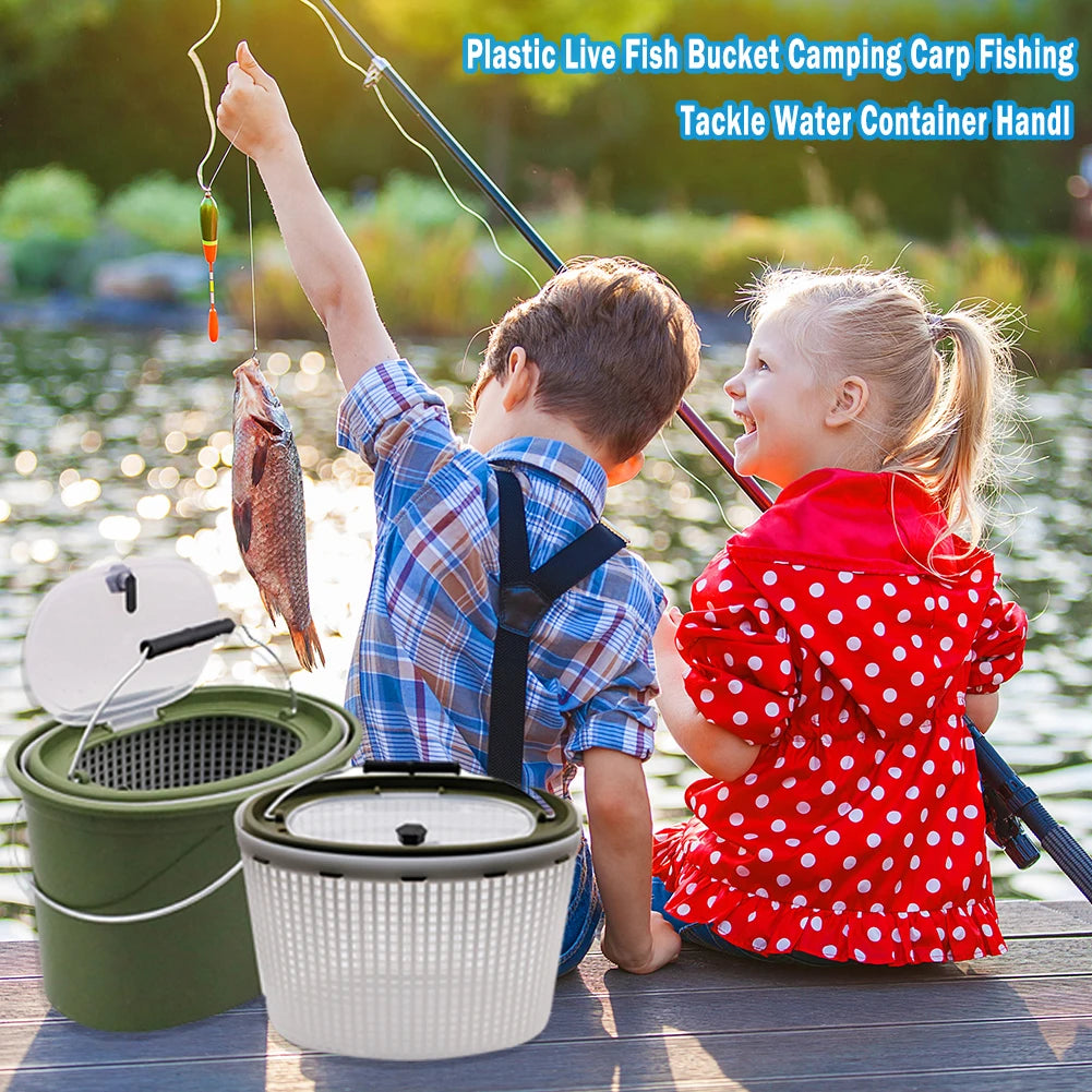 Portable Outdoor Fishing  Breathable Live Fish Bucket