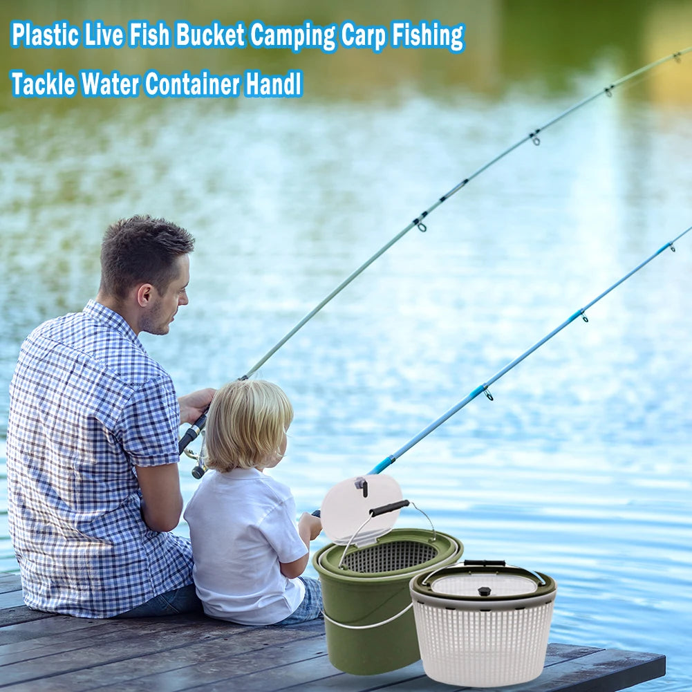 Portable Outdoor Fishing  Breathable Live Fish Bucket