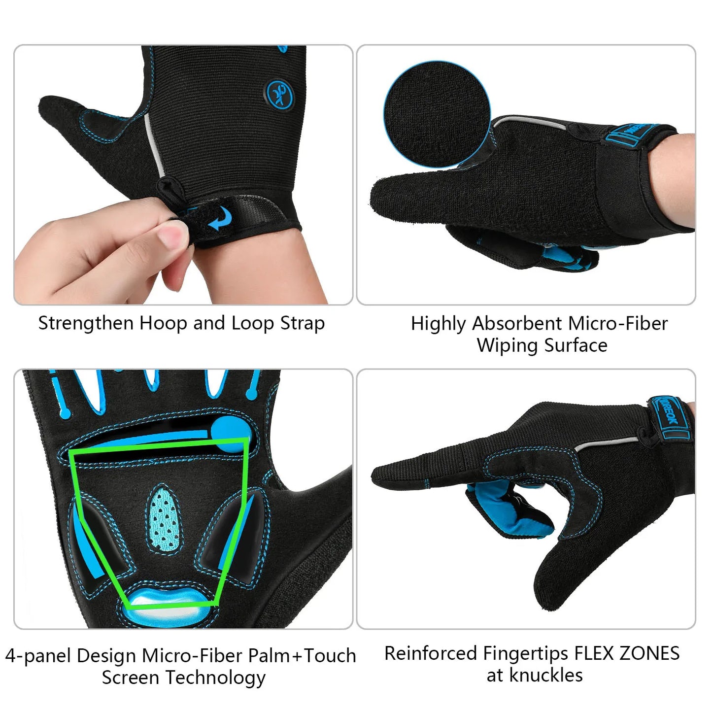 Cycling Gloves Gel Shockproof MTB Road Bike