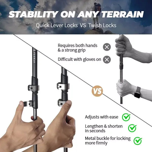 Pair of 2 Hiking  Poles